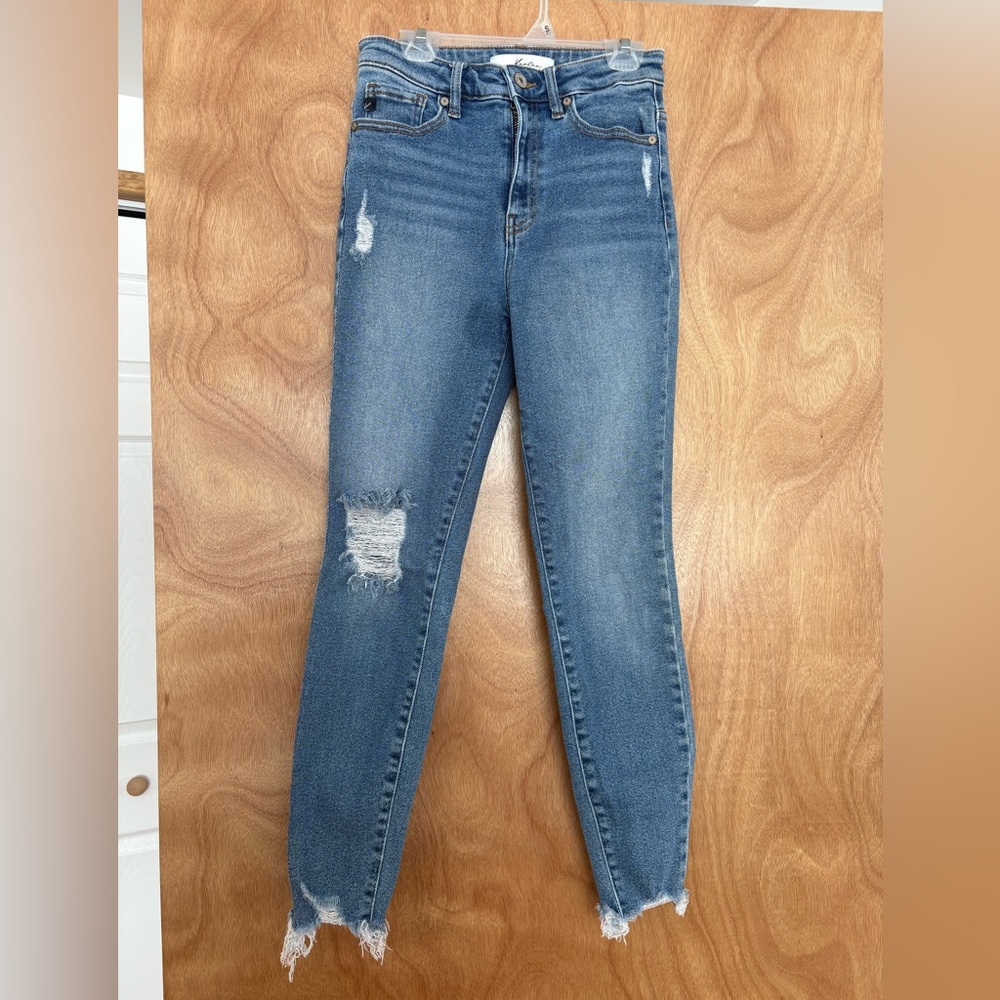 KanCan Blue Distressed Skinny Jeans